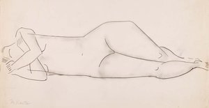 (untitled Reclining Female Nude) — Morris Kantor