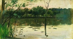 Landscape With Pink Sunset — Isaak Ilyich Levitan