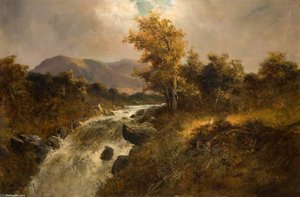 Mountain Stream In Wales — William Langley