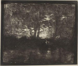 Cows At The Watering Place — Charles-françois Daubigny