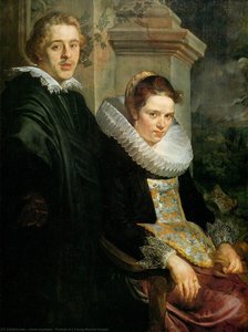 Portrait Of A Young Married Couple — Jacob Jordaens, Flemish Baroque