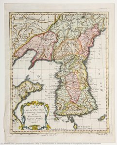 Map Of Korea Included In General History Of Voyages By Jacques-nicolas Bellin — Jacques-nicolas Bellin