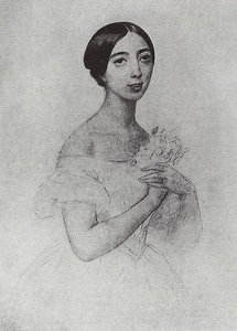 Portrait Of The Singer Pauline Viardot Garcia — Karl Pavlovich Bryullov