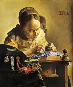 The Lacemaker (after Vermeer) — Salvador Dalí, Surrealism
