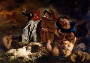 Dante Y Virgilio En Los Infiernos — Eugène Delacroix
