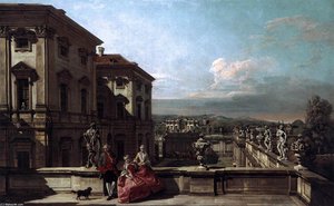Liechtenstein Garden Palace In Vienna Seen From The East — Bernardo Bellotto, Rococo