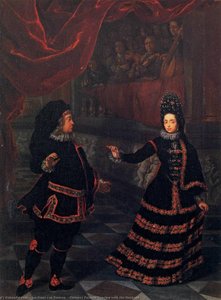 Electress Palatine Dancing With Her Husband — Johan Francois Douven