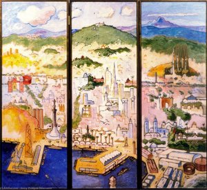Barcelona, Decorative Composition — Josep Mompou Dencausse, Post-impressionism