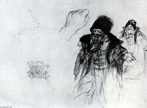'study To ''boyarynya Morozova''' (10) — Vasily Ivanovich Surikov