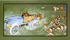 Car And Hunting Fox — Umberto Boccioni