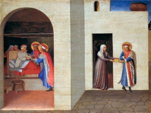 The Healing Of Palladia By Saint Cosmas And Saint Damian — Fra Angelico, Early Renaissance
