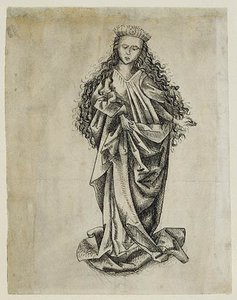 Standing Female Saint — Martin Schongauer