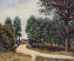 The Path From Saint Mammes, Morning — Alfred Sisley, Impressionism