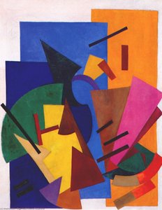 Flight Of An Aeroplane — Olga Rosanowa, Suprematism