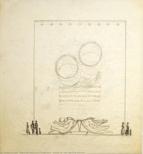 Study For The Spirit Of Detroit — Marshall Maynard Fredericks