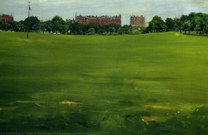 The Common, Central Park — William Merritt Chase