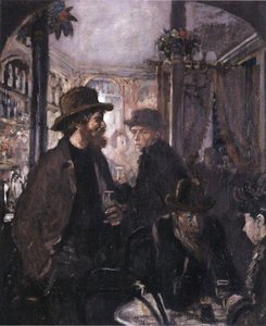 In The Pub — Sir William Newenham Montague Orpen, Impressionism