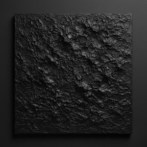 Obsidian-monolith: Eine Skulpturale Studie Ewiger Schatten Und Vulkanischer Texturen — David Moreau, Zeitgenössische Abstraktion