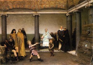 The Education Of The Children Of Clovis — Lourens Alma Tadema