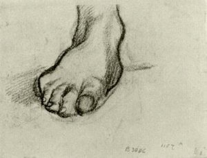 Sketch Of A Foot — Vincent Willem Van Gogh, Realism