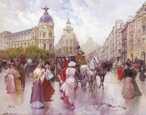 Alighting From The Carriage — Joan Roig Soler
