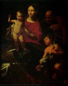 Holy Family With St. John The Baptist — Bernardo Strozzi