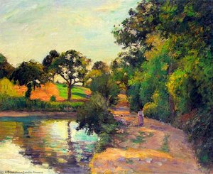 Puente En Montfoucault — Camille Pissarro