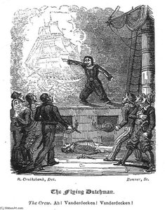 Edward Fitzball - The Flying Dutchman — Isaac Robert Cruikshank