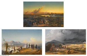 Three Works Depicting The Siege Of Silistria — Bogdan Pavlovich Villevalde