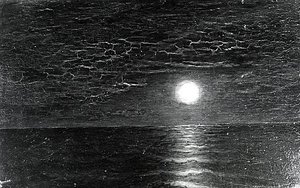 Moonrise On The Caribbean, (painting) — Ralph Albert Blakelock