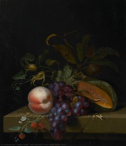 Still Life With Fruit, Pieter Gallis, 1673 — Pieter Gallis