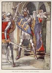 The Fight In The Queen's Ante-chamber — Walter Crane