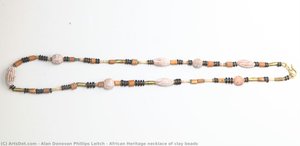 African Heritage Necklace Of Clay Beads — Alan Donovan Phillips Leitch