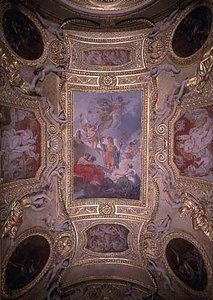 La Terre Recevant Des Empereurs Adrien Et Justinien Le Code Des Lois Romaines Dictées Par La Nature, La Justice Et La Sagesse — Charles Meynier, Baroque Art
