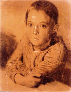 Portrait Of A Young Girl — Adolph Von Menzel