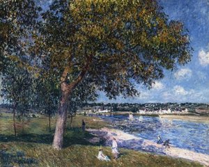 Walnut Tree In A Thomery Field — Alfred Sisley, Impressionist Landscape