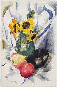 Fruit And Sunflowers — Charles Demuth