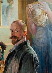Self-portrait With Death — Jacek Malczewski
