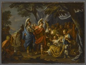 La Famille De Darius Aux Pieds D'alexandre — Francesco Trevisani, Baroque Rococo