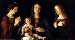 Madonna Mit Kind Und Zwei Heiligen (sacra Conversazione) — Giovanni Bellini (giambellino)