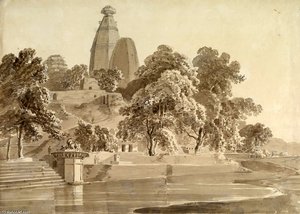 Madan Mohan Temple, On The Yamuna, Vrindavan — Thomas And William Daniell