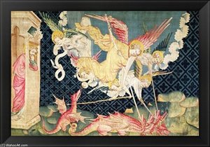St Michael And His Angels Fighting The Dragon