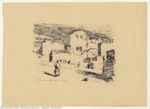 Nablus (palestine) — Hermann Struck, Realism
