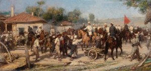 An Episode From The 1877 78 War Russian Troops Liberate A Balkan Village From The Turks — Pavel Osipovich Kovalevsky