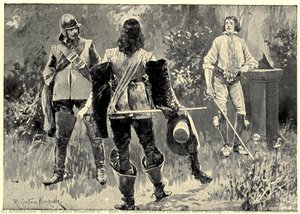 "The Captain and the Lieutenant were Waiting. . . . the Captain Had Removed His Doublet, and Stood Leaning Against the Sun-dial"