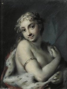 Winter — Rosalba Carriera, Rococo Portraiture