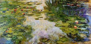 Water Lilies (69) — Claude Monet, Impressionistic Landscape