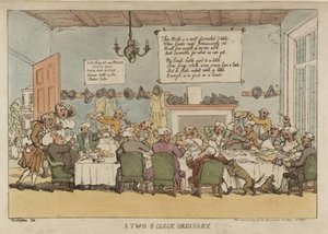 A Two O'clock Ordinary — Thomas Rowlandson