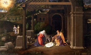 Nativity — Andrea Previtali, Early Renaissance