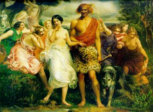 Cymon And Iphigenia — Sir John Everett Millais, Romanticism